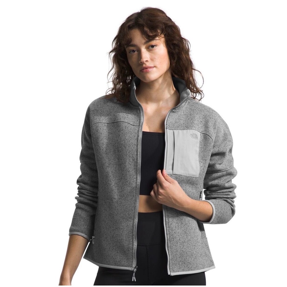 The North Face Women's Front Range Fleece Jacket Heather Gray‎ Size XS Zip Up